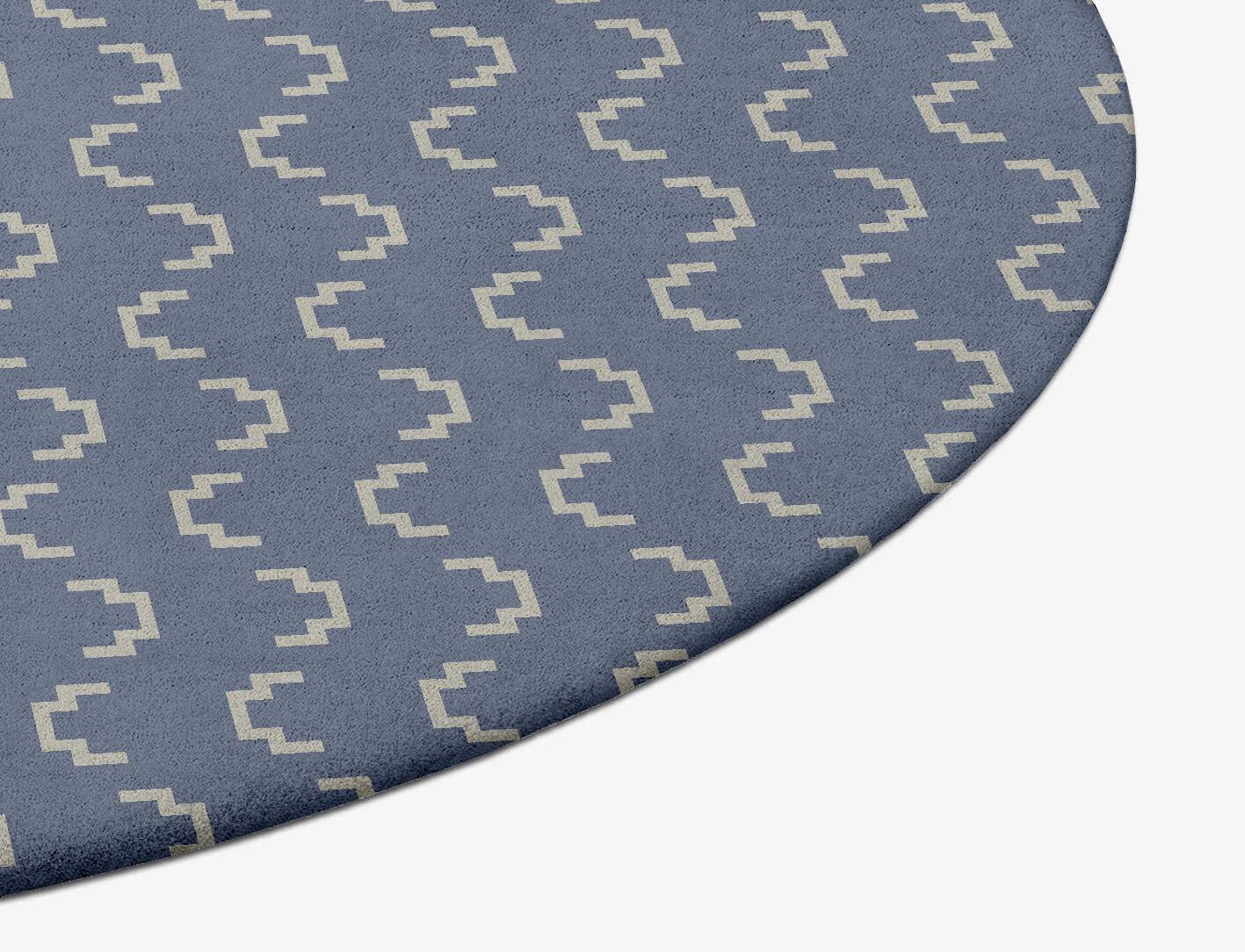 Frisson Geometric Oval Hand Tufted Pure Wool Custom Rug by Rug Artisan