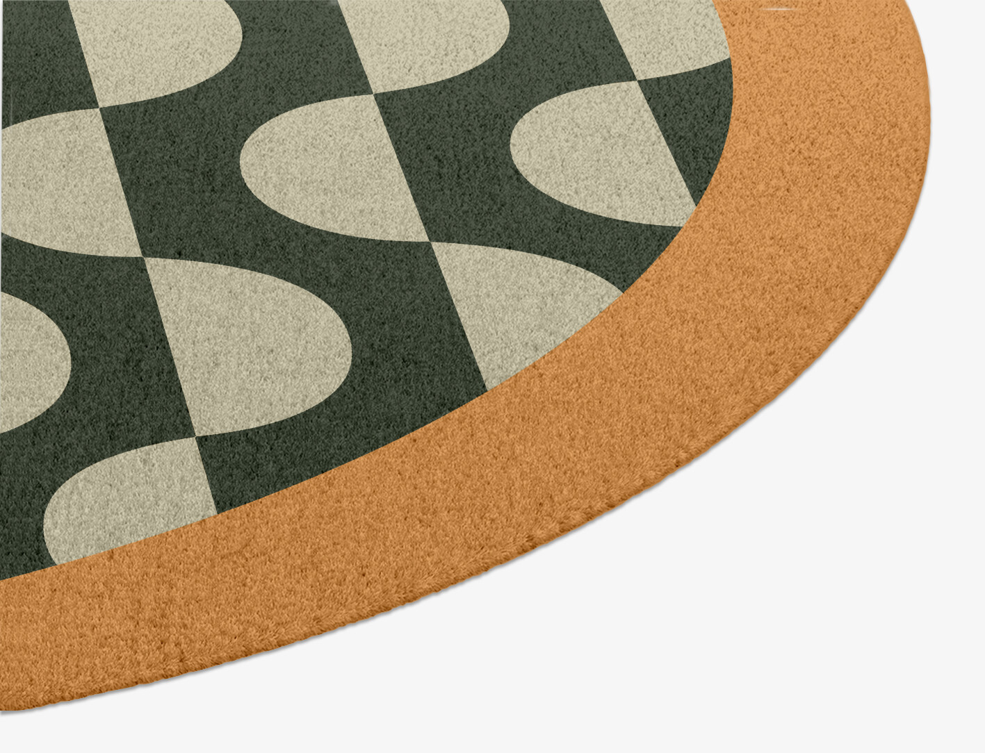 Frizzle Geometric Oval Hand Knotted Tibetan Wool Custom Rug by Rug Artisan