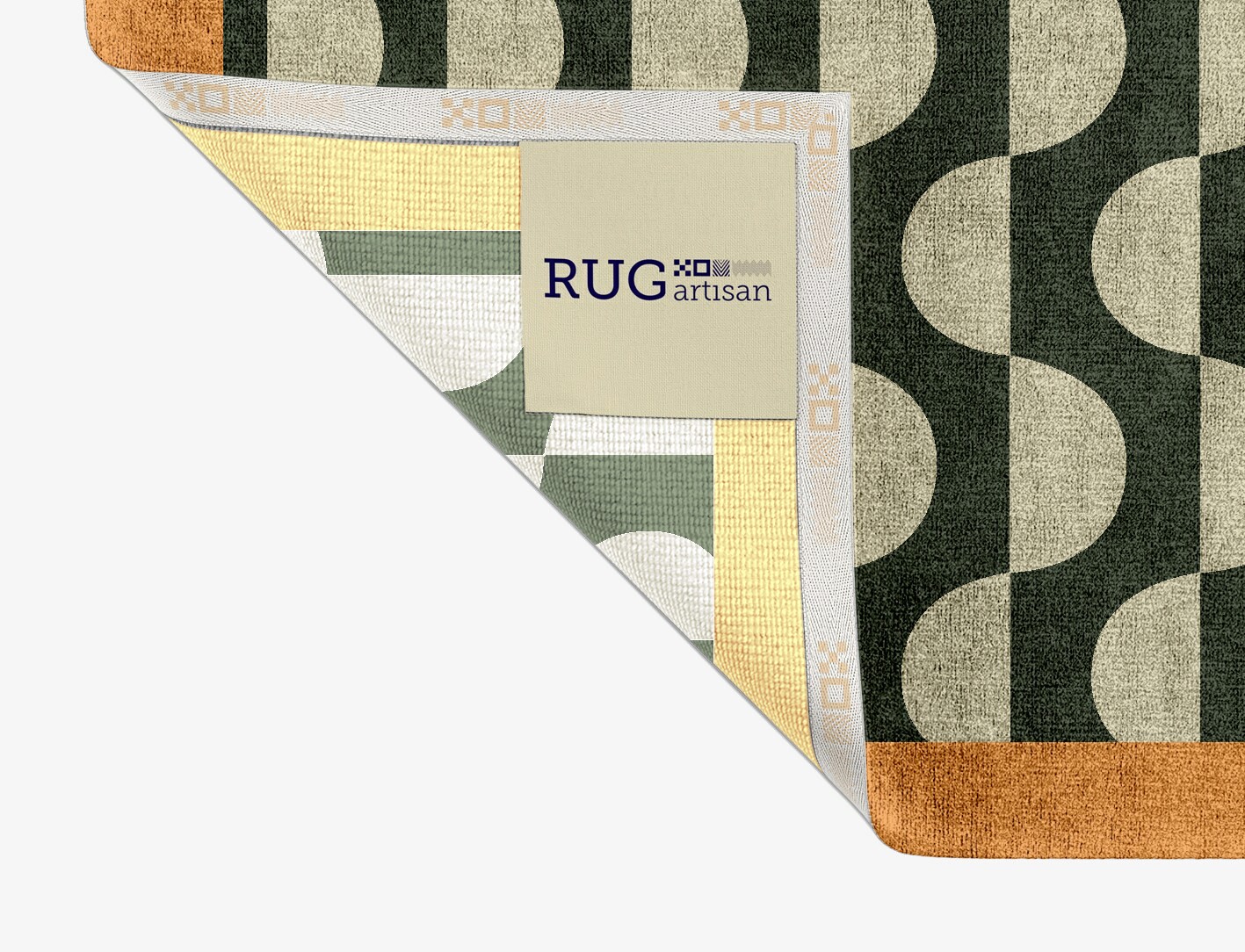 Frizzle Geometric Rectangle Hand Knotted Bamboo Silk Custom Rug by Rug Artisan