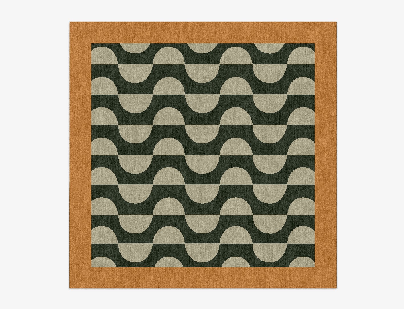 Frizzle Geometric Square Hand Knotted Tibetan Wool Custom Rug by Rug Artisan