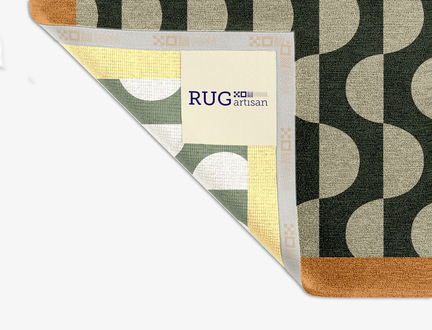 Frizzle Geometric Square Hand Knotted Tibetan Wool Custom Rug by Rug Artisan