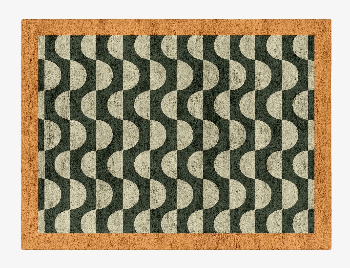 Frizzle Geometric Rectangle Hand Tufted Bamboo Silk Custom Rug by Rug Artisan