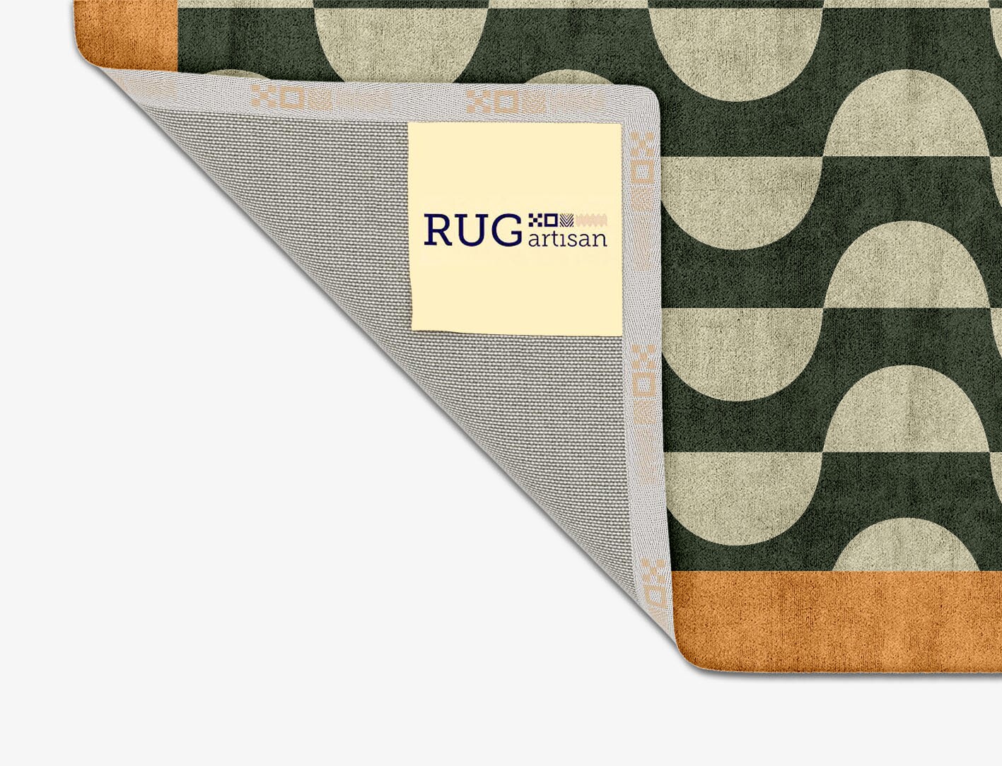 Frizzle Geometric Square Hand Tufted Bamboo Silk Custom Rug by Rug Artisan