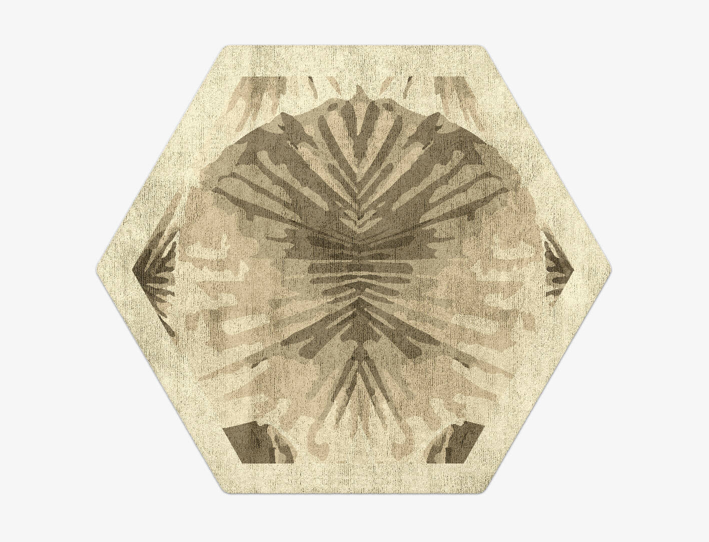 Froebelian Origami Hexagon Hand Tufted Bamboo Silk Custom Rug by Rug Artisan