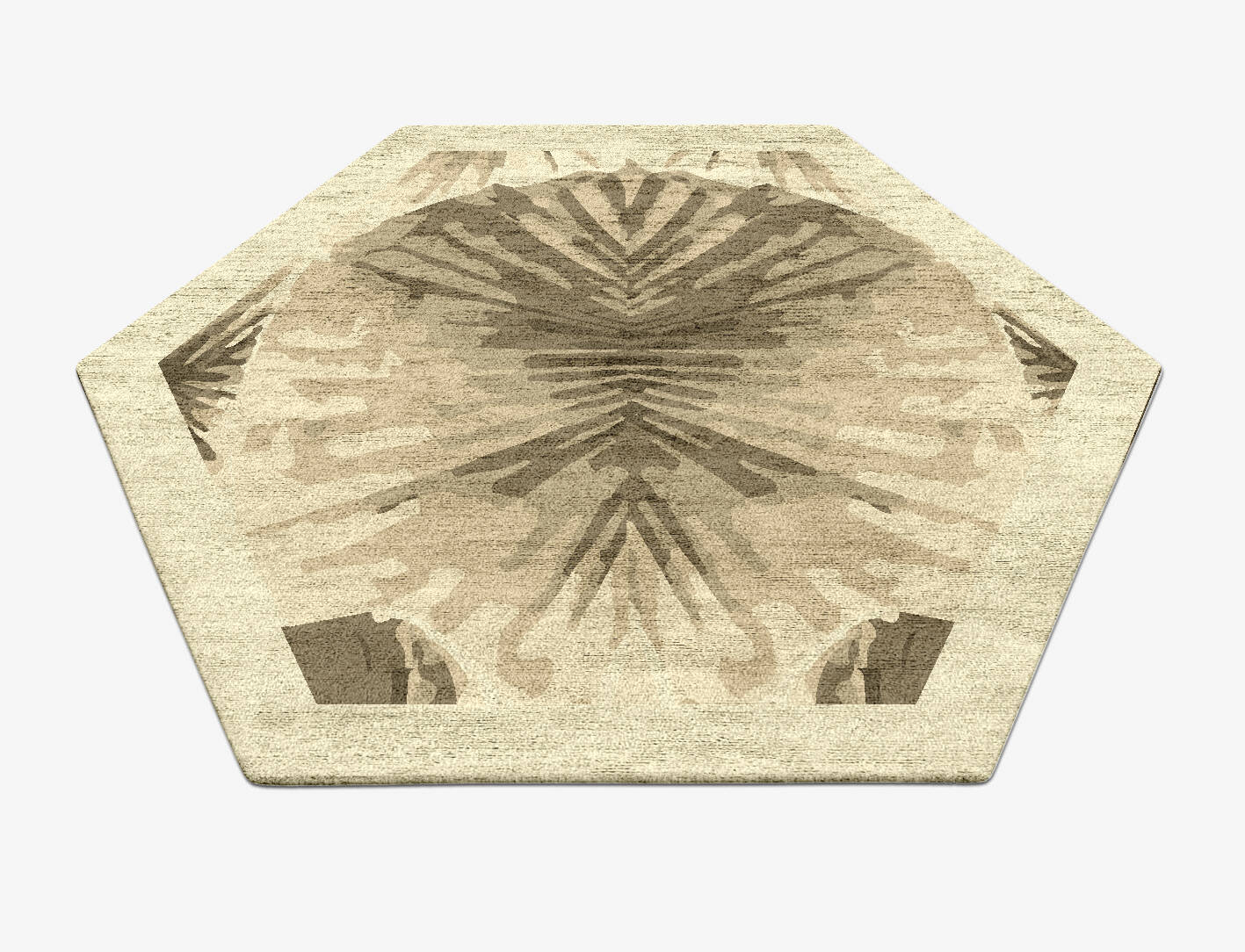 Froebelian Origami Hexagon Hand Tufted Bamboo Silk Custom Rug by Rug Artisan