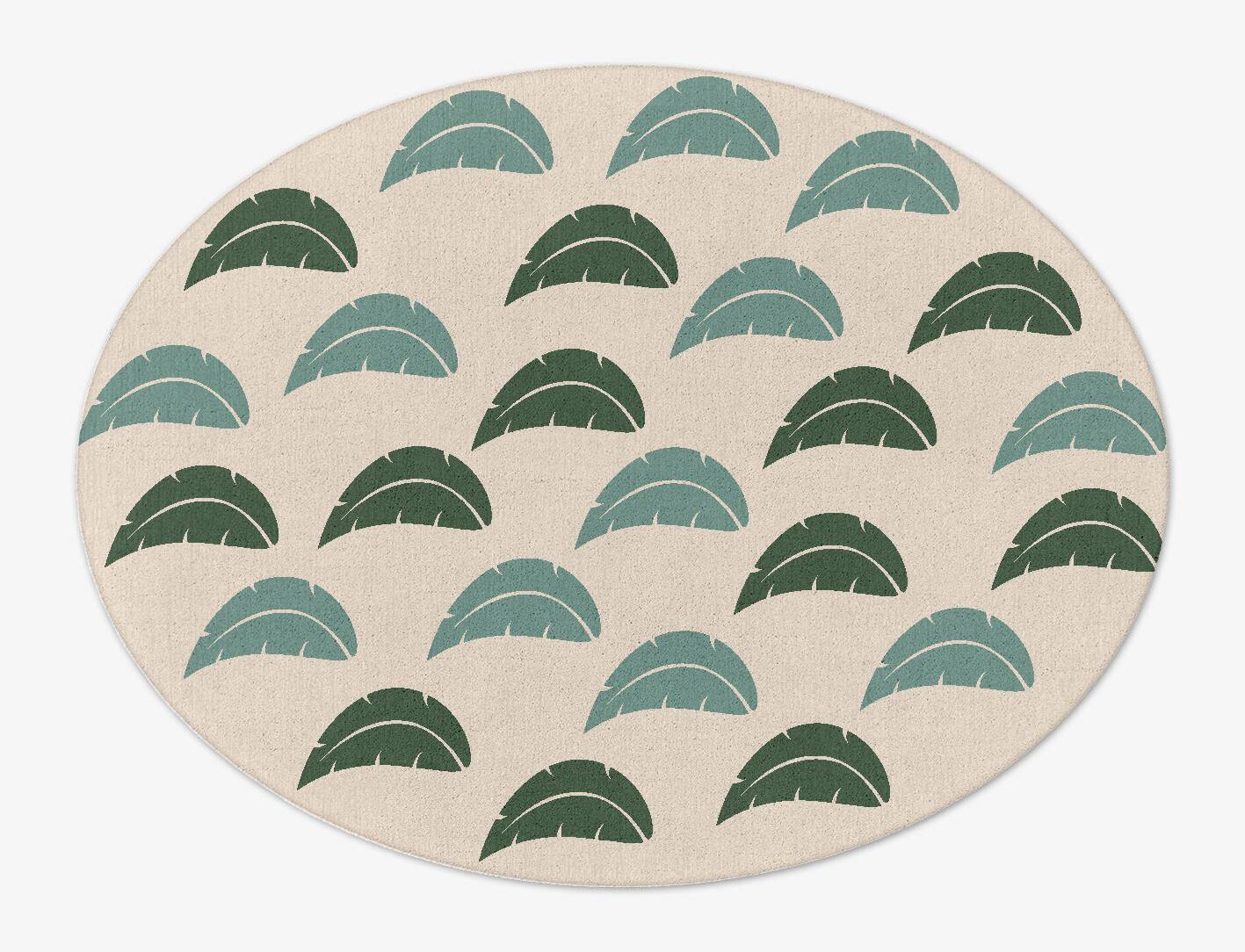Frond Kids Oval Hand Tufted Pure Wool Custom Rug by Rug Artisan