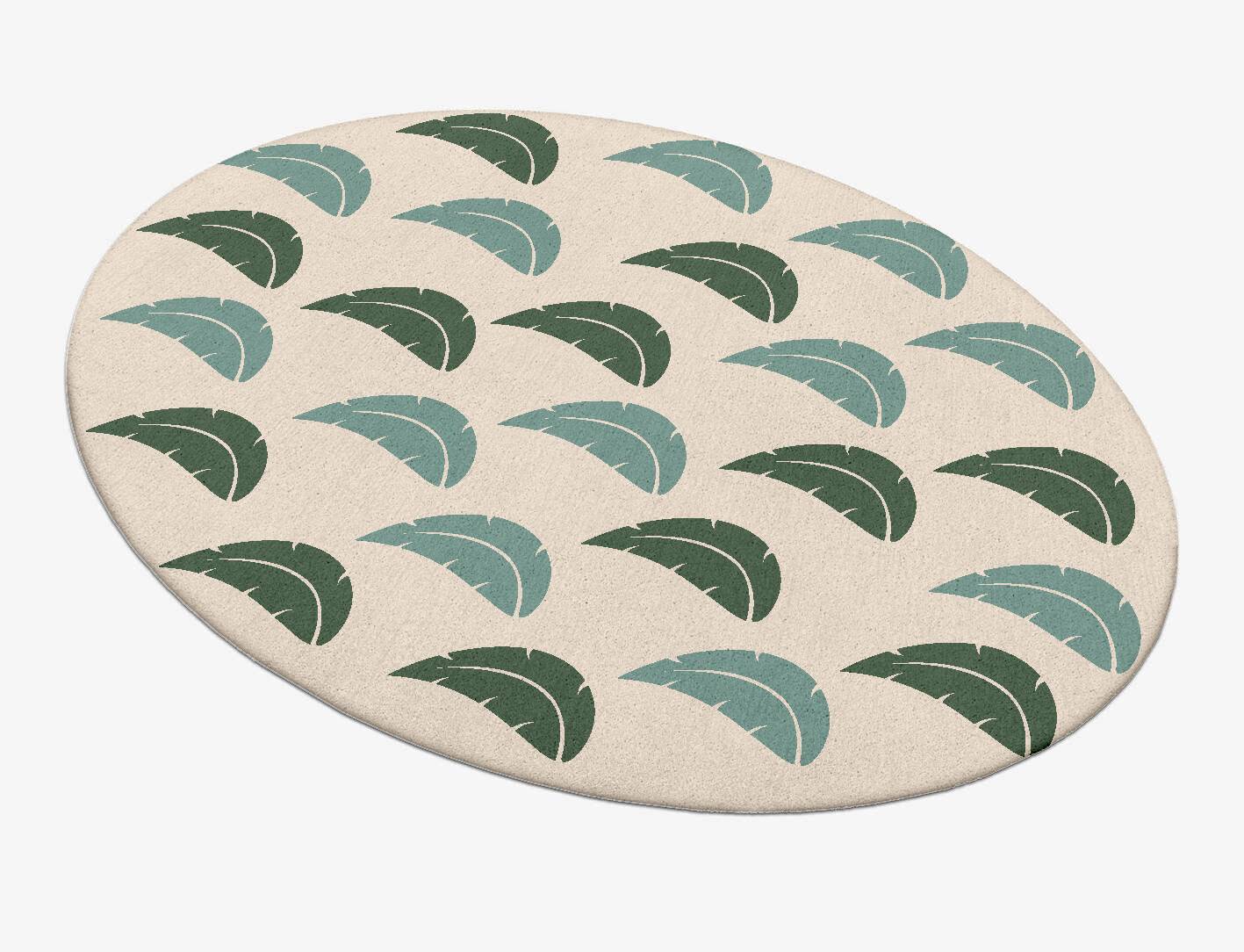Frond Kids Oval Hand Tufted Pure Wool Custom Rug by Rug Artisan
