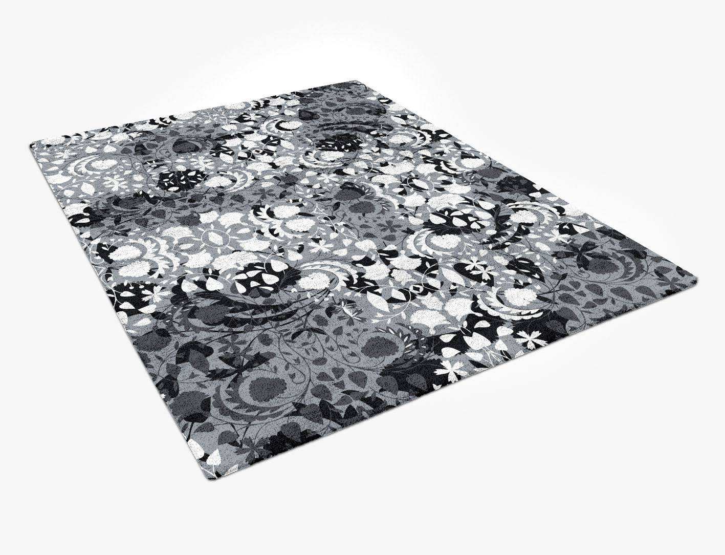 Frosty Sedge Monochrome Rectangle Hand Tufted Bamboo Silk Custom Rug by Rug Artisan