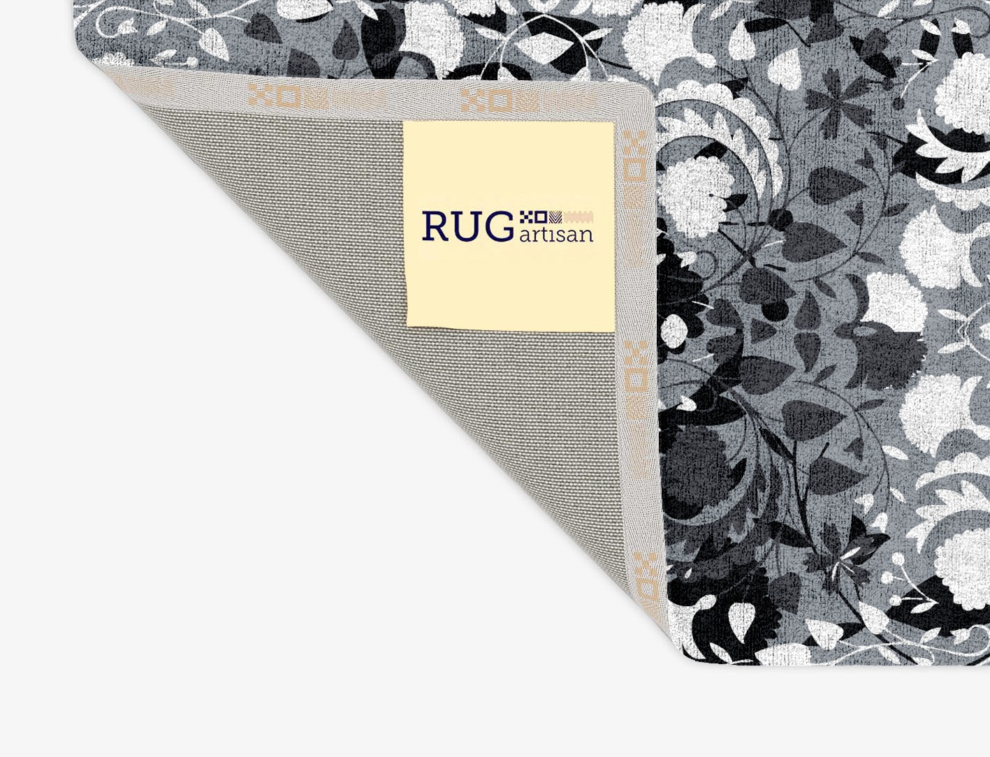 Frosty Sedge Monochrome Rectangle Hand Tufted Bamboo Silk Custom Rug by Rug Artisan