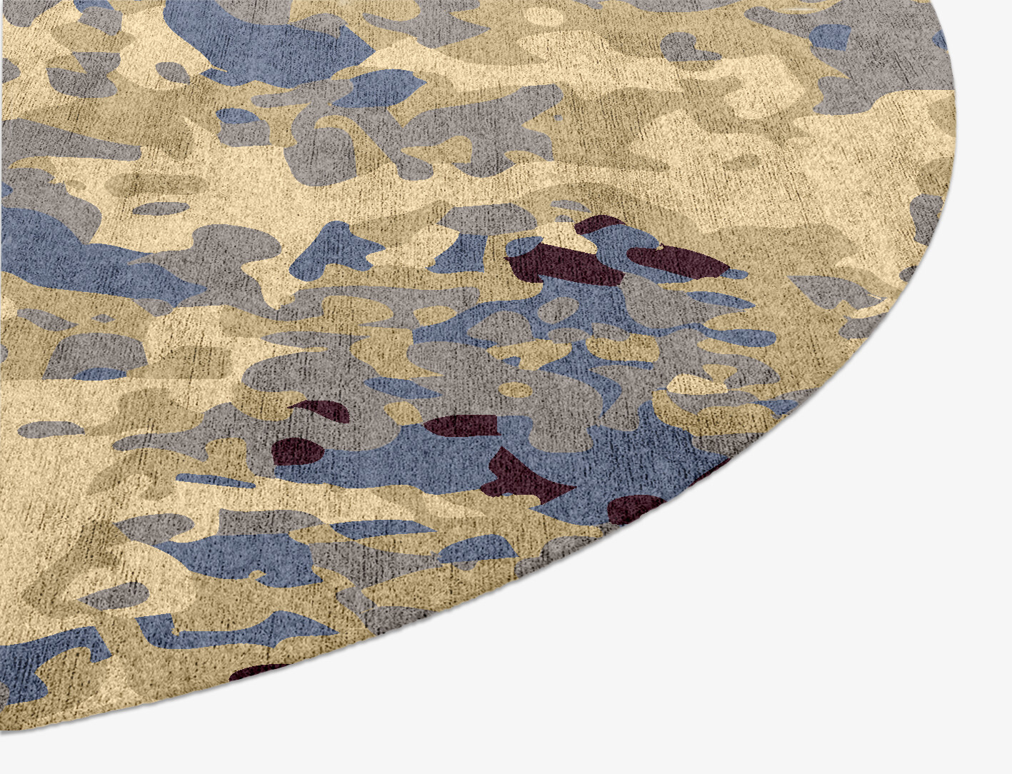 Frothy Surface Art Oval Hand Knotted Bamboo Silk Custom Rug by Rug Artisan