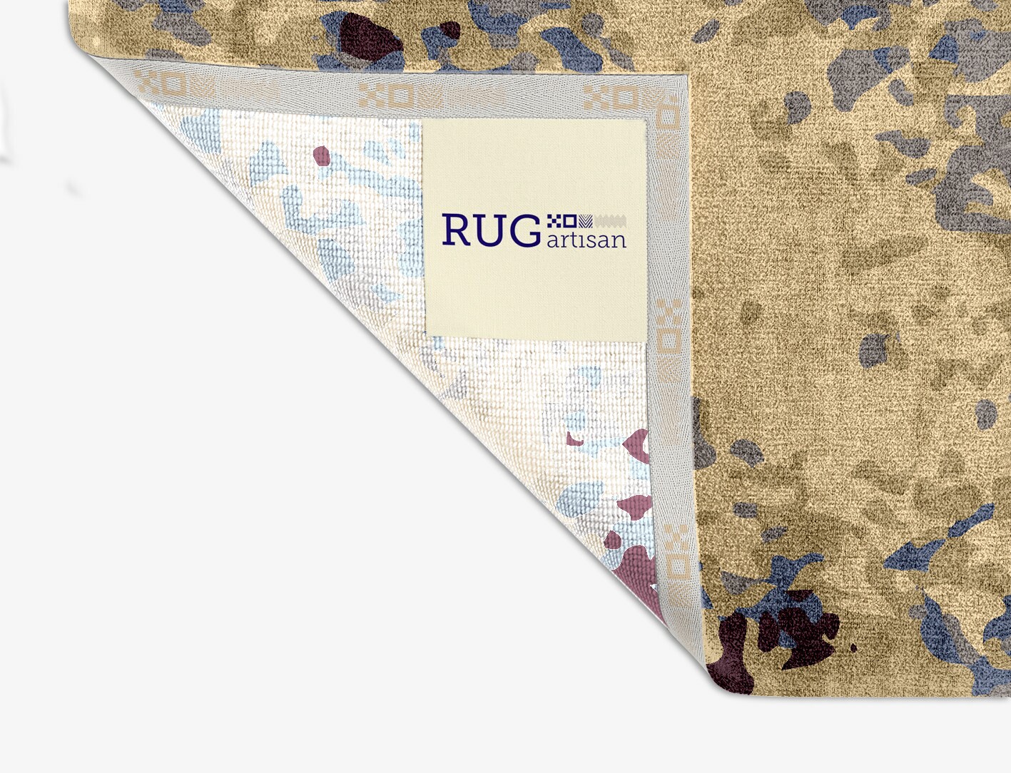Frothy Surface Art Square Hand Knotted Bamboo Silk Custom Rug by Rug Artisan