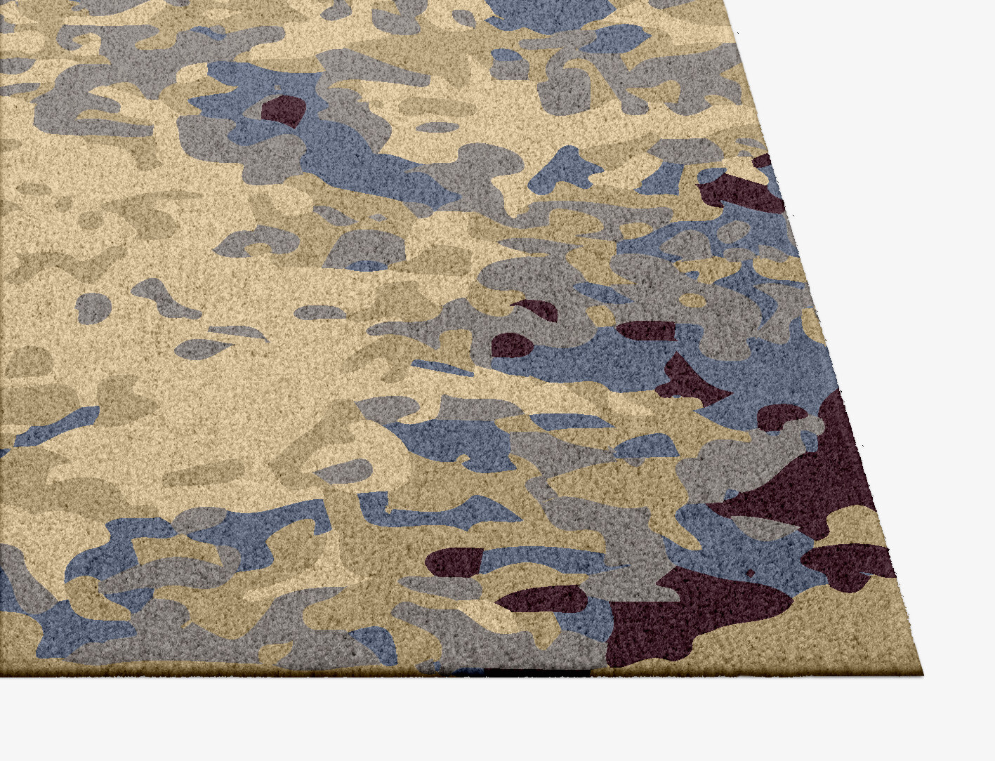 Frothy Surface Art Square Hand Knotted Tibetan Wool Custom Rug by Rug Artisan