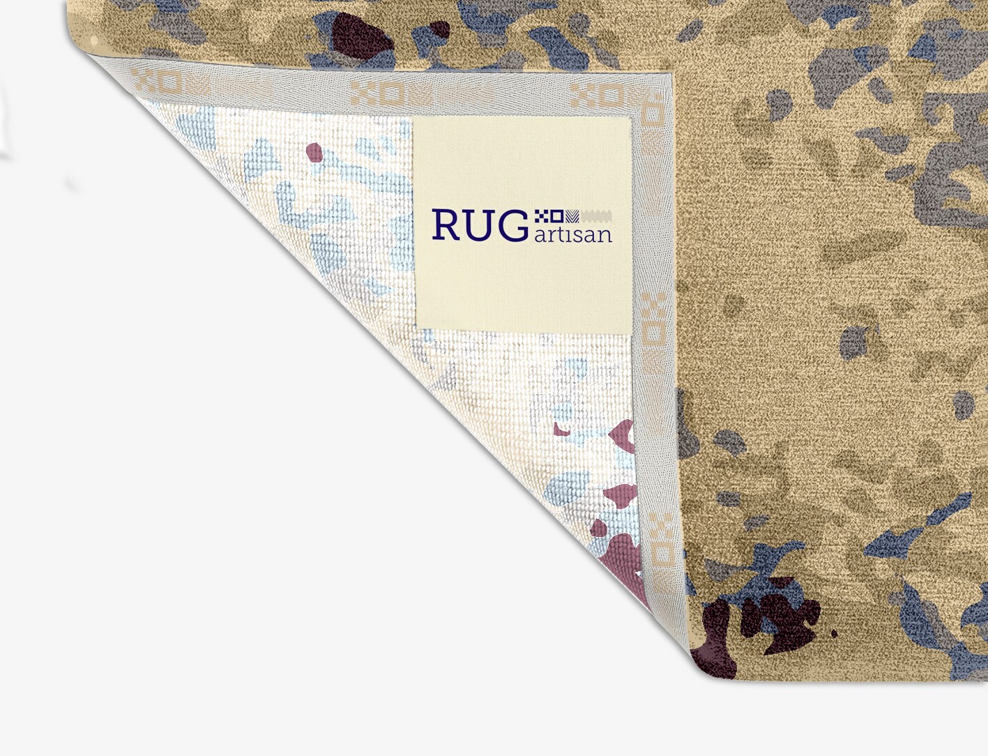 Frothy Surface Art Square Hand Knotted Tibetan Wool Custom Rug by Rug Artisan