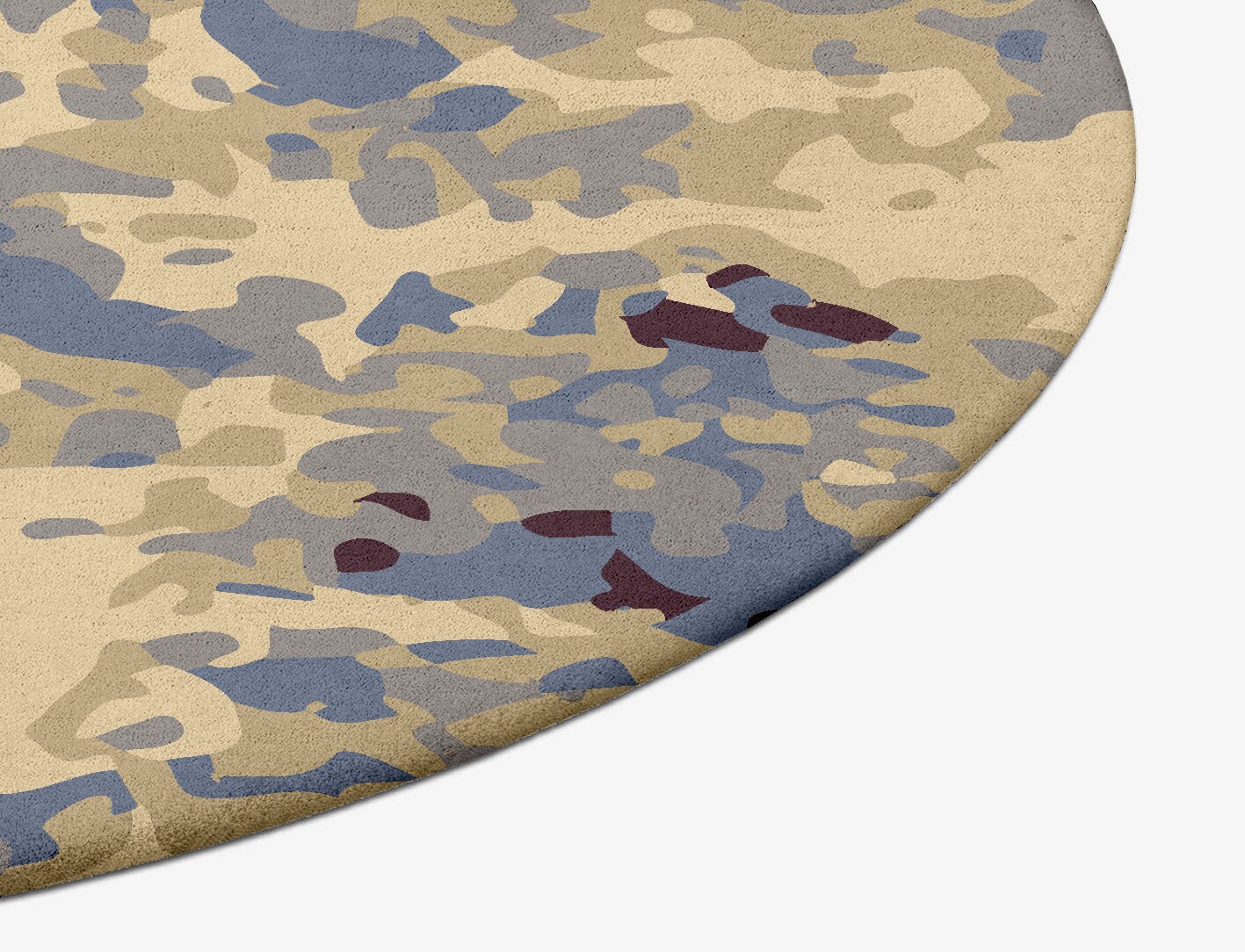 Frothy Surface Art Oval Hand Tufted Pure Wool Custom Rug by Rug Artisan