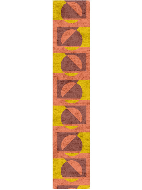 Fulcrum Modern Art Runner Hand Tufted Bamboo Silk Custom Rug by Rug Artisan