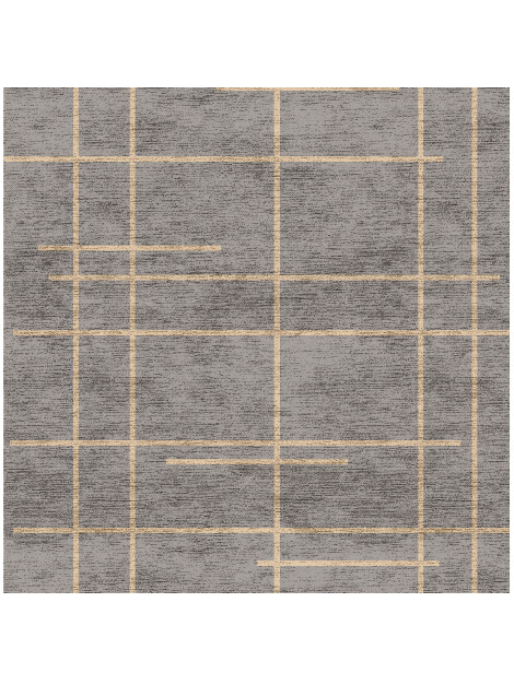 Fuse Minimalist Square Hand Knotted Bamboo Silk Custom Rug by Rug Artisan