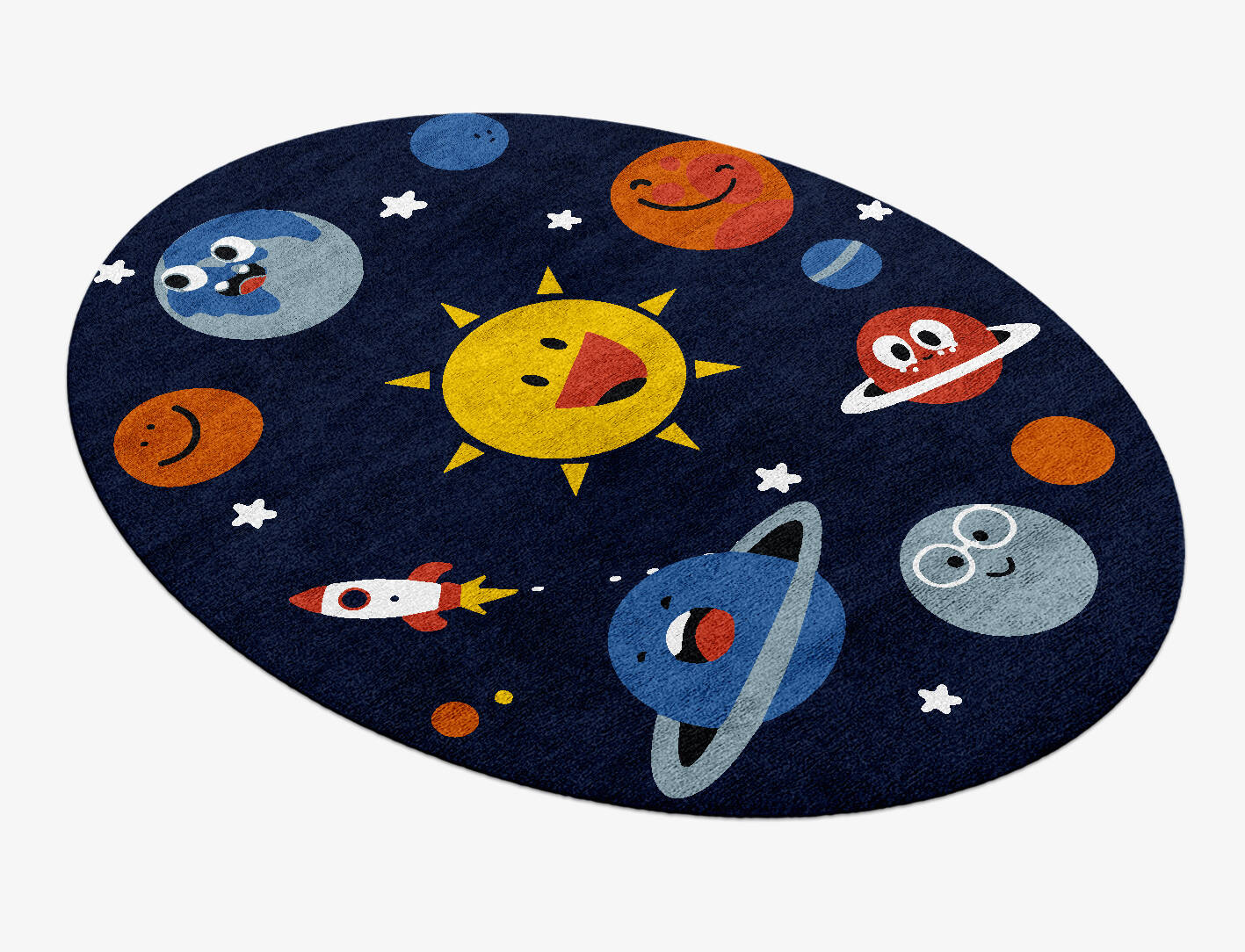 Galaxsee Kids Oval Hand Knotted Bamboo Silk Custom Rug by Rug Artisan