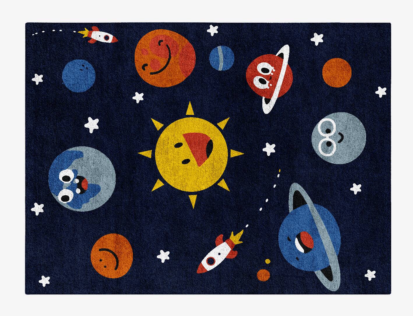 Galaxsee Kids Rectangle Hand Tufted Bamboo Silk Custom Rug by Rug Artisan