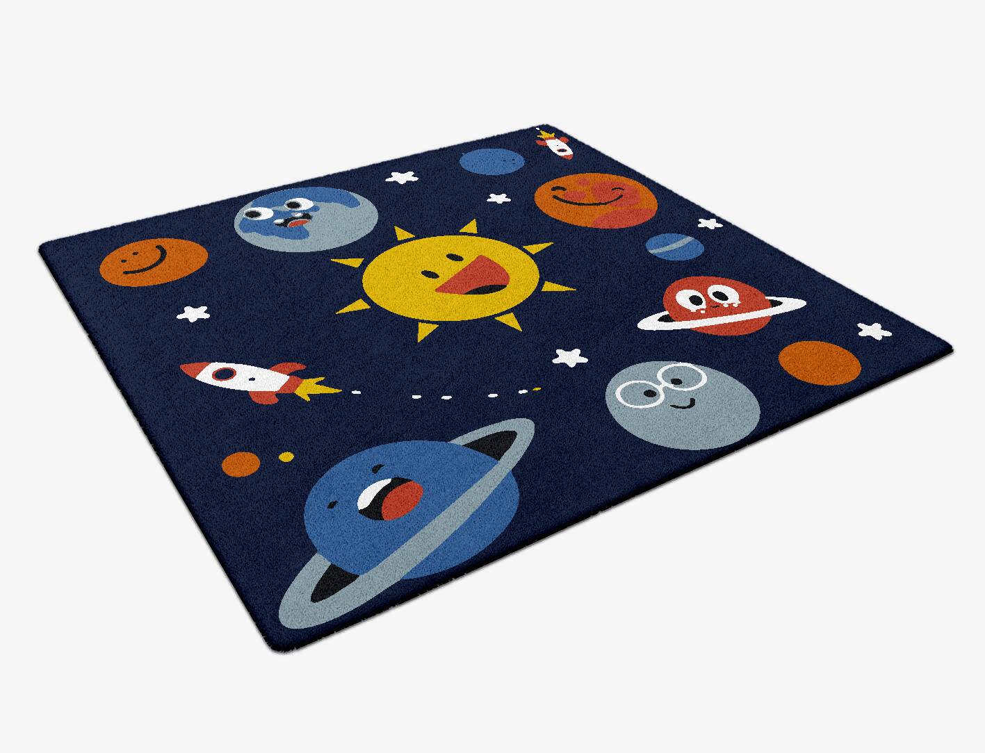 Galaxsee Kids Square Hand Tufted Pure Wool Custom Rug by Rug Artisan