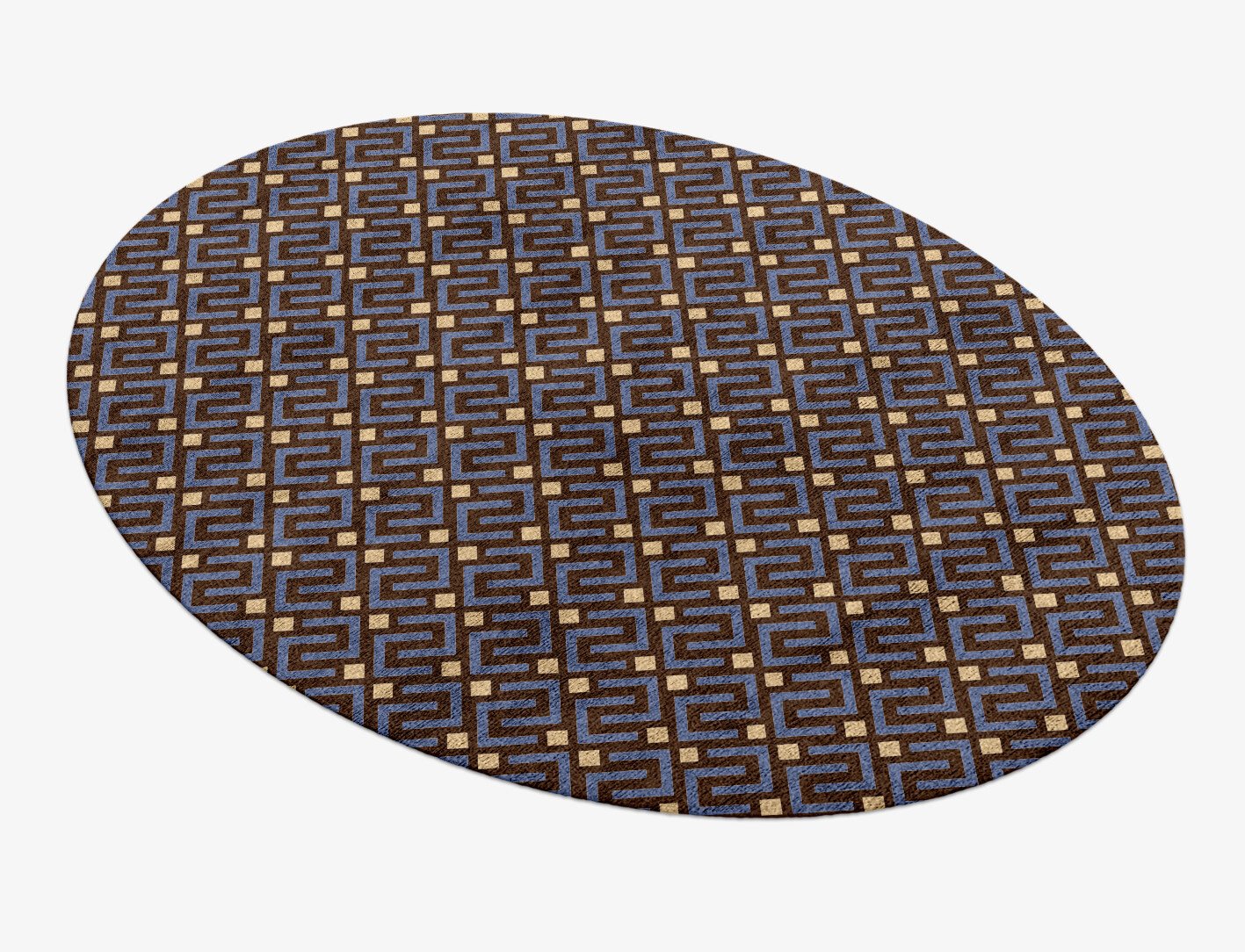 Galaxy Geometric Oval Hand Knotted Bamboo Silk Custom Rug by Rug Artisan