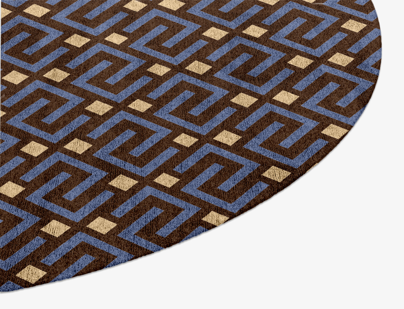 Galaxy Geometric Oval Hand Knotted Bamboo Silk Custom Rug by Rug Artisan