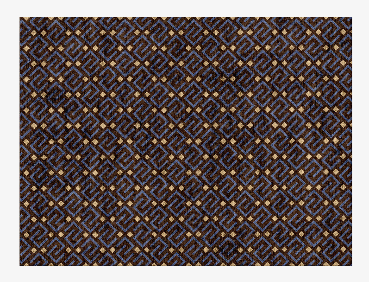 Galaxy Geometric Rectangle Hand Knotted Bamboo Silk Custom Rug by Rug Artisan