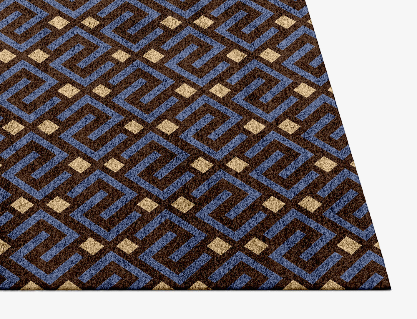 Galaxy Geometric Rectangle Hand Knotted Bamboo Silk Custom Rug by Rug Artisan