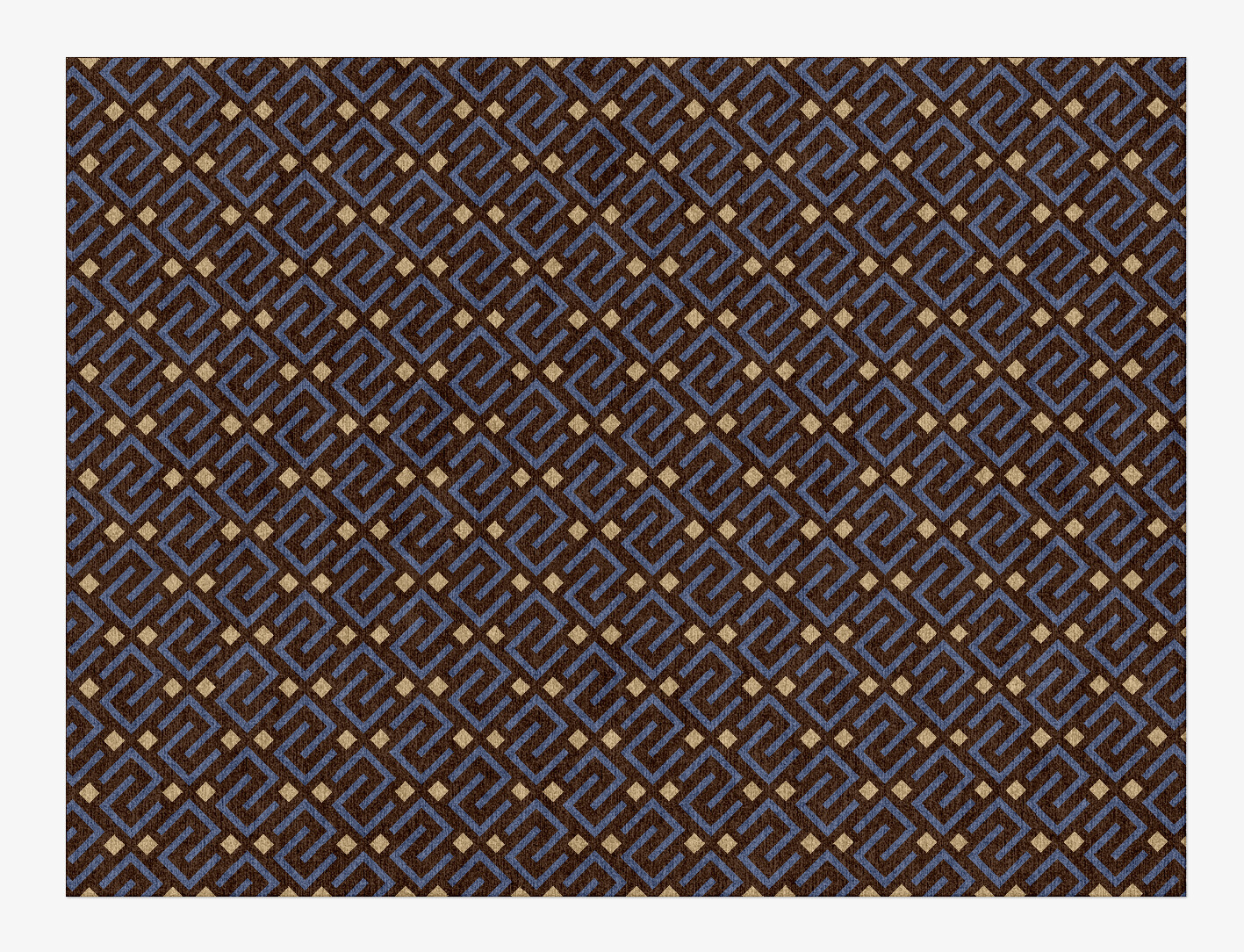 Galaxy Geometric Rectangle Hand Knotted Tibetan Wool Custom Rug by Rug Artisan