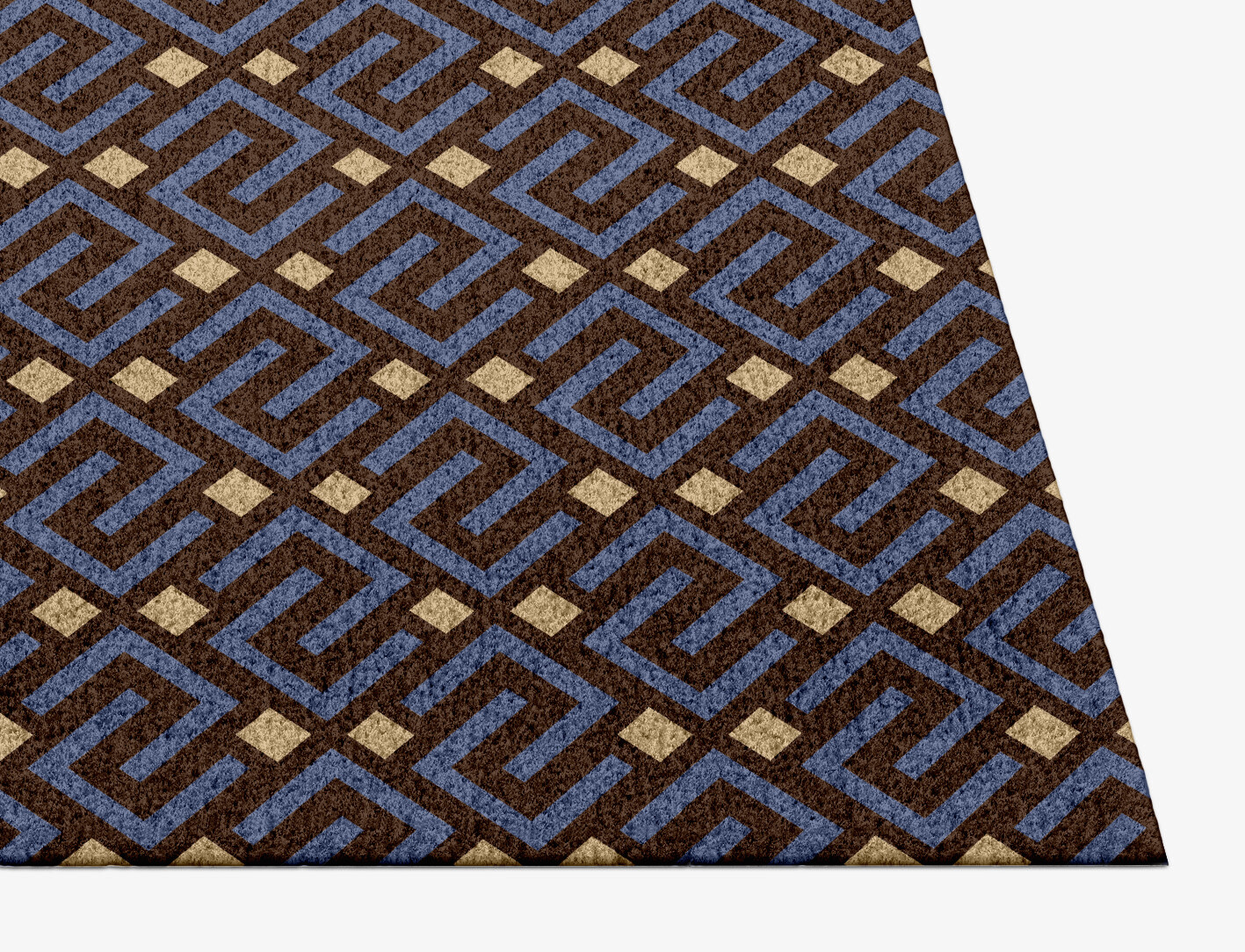 Galaxy Geometric Rectangle Hand Knotted Tibetan Wool Custom Rug by Rug Artisan