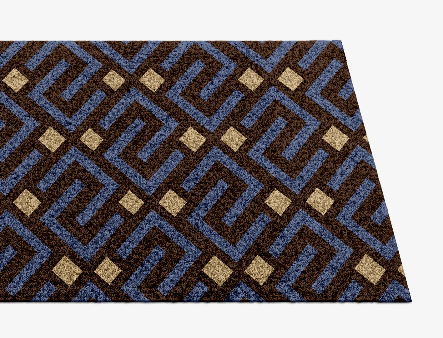 Galaxy Geometric Runner Hand Knotted Tibetan Wool Custom Rug by Rug Artisan
