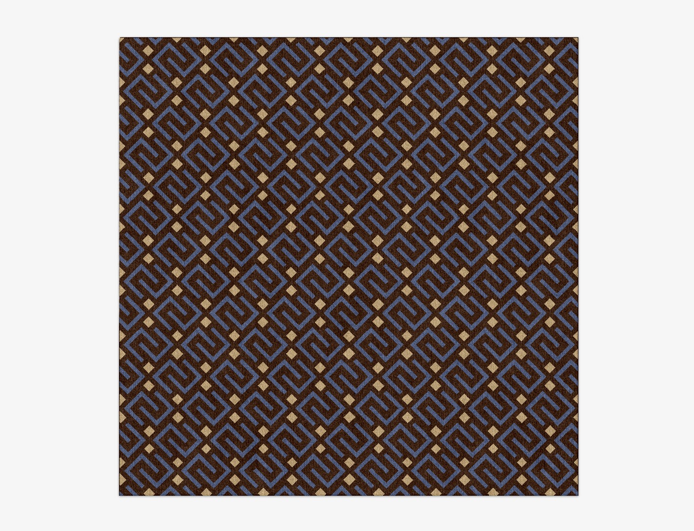 Galaxy Geometric Square Hand Knotted Tibetan Wool Custom Rug by Rug Artisan