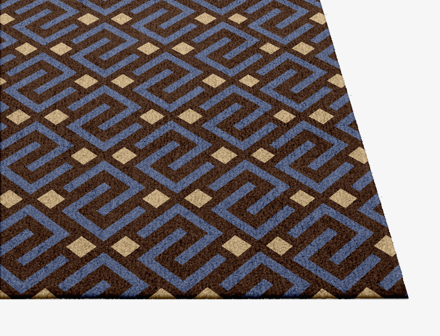 Galaxy Geometric Square Hand Knotted Tibetan Wool Custom Rug by Rug Artisan