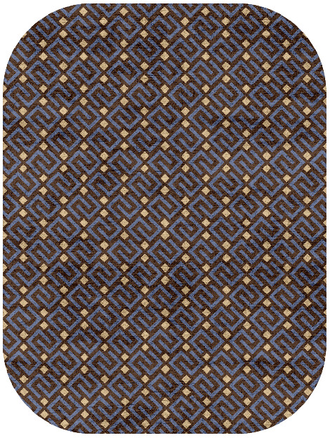 Galaxy Geometric Oblong Hand Tufted Bamboo Silk Custom Rug by Rug Artisan