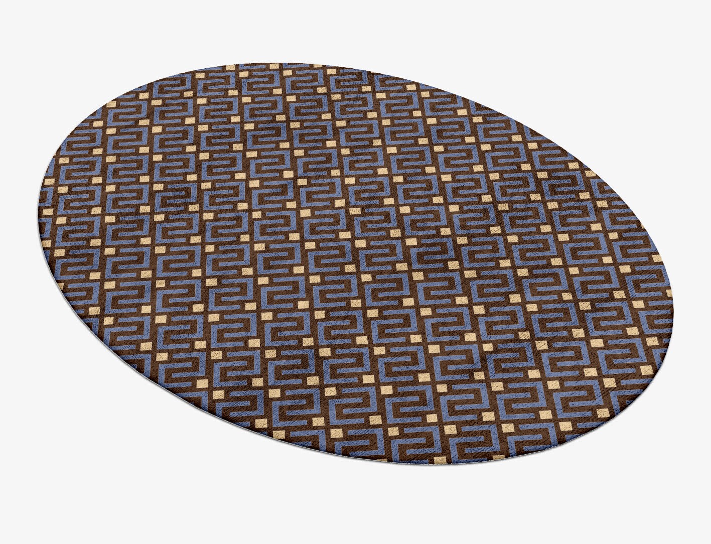 Galaxy Geometric Oval Hand Tufted Bamboo Silk Custom Rug by Rug Artisan