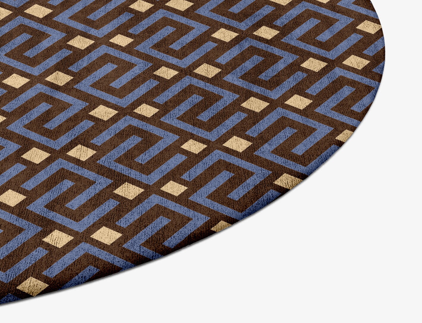 Galaxy Geometric Oval Hand Tufted Bamboo Silk Custom Rug by Rug Artisan