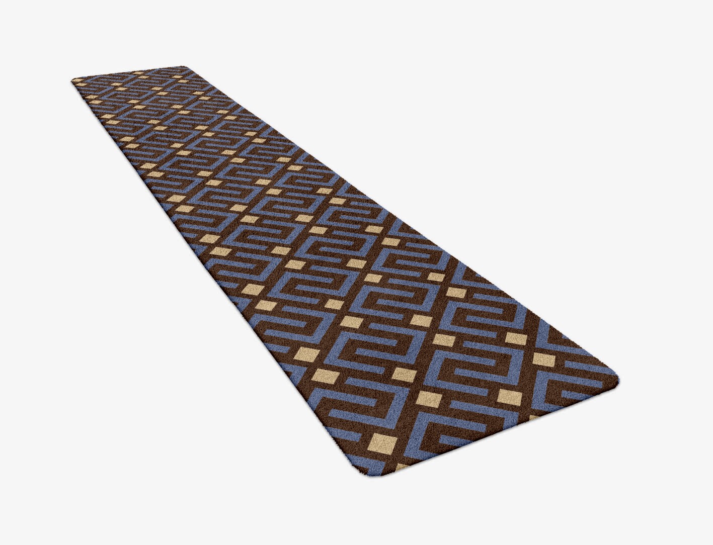 Galaxy Geometric Runner Hand Tufted Pure Wool Custom Rug by Rug Artisan