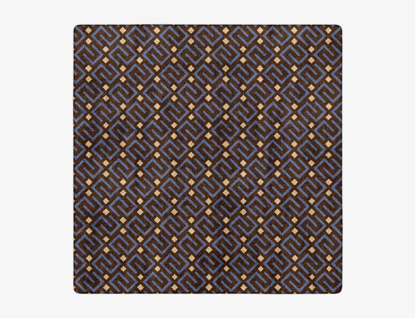 Galaxy Geometric Square Hand Tufted Bamboo Silk Custom Rug by Rug Artisan