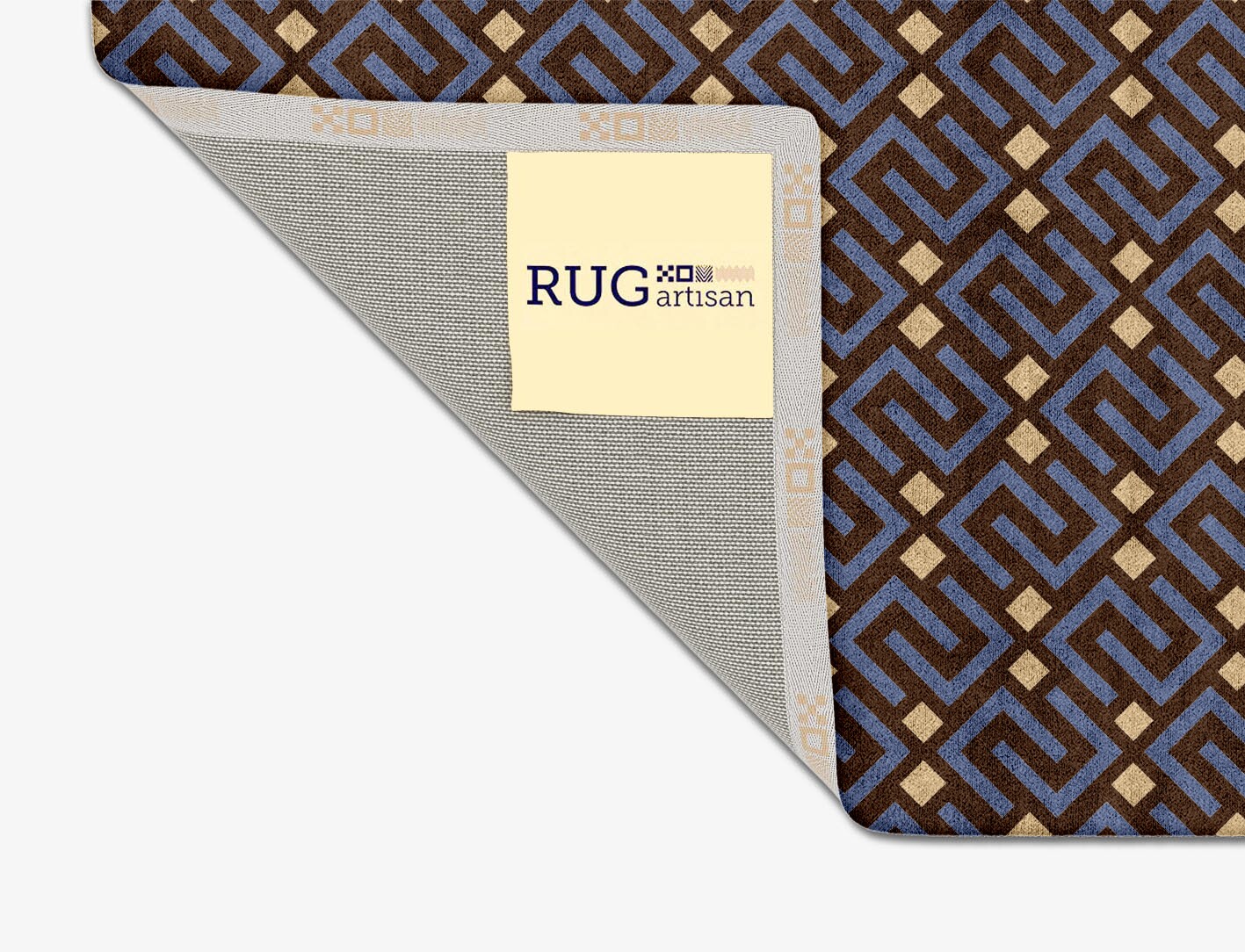 Galaxy Geometric Square Hand Tufted Bamboo Silk Custom Rug by Rug Artisan