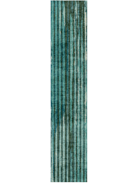 Garage Gradation Runner Hand Knotted Bamboo Silk Custom Rug by Rug Artisan