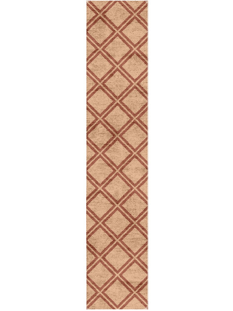 Garnet Modern Geometrics Runner Hand Tufted Bamboo Silk Custom Rug by Rug Artisan