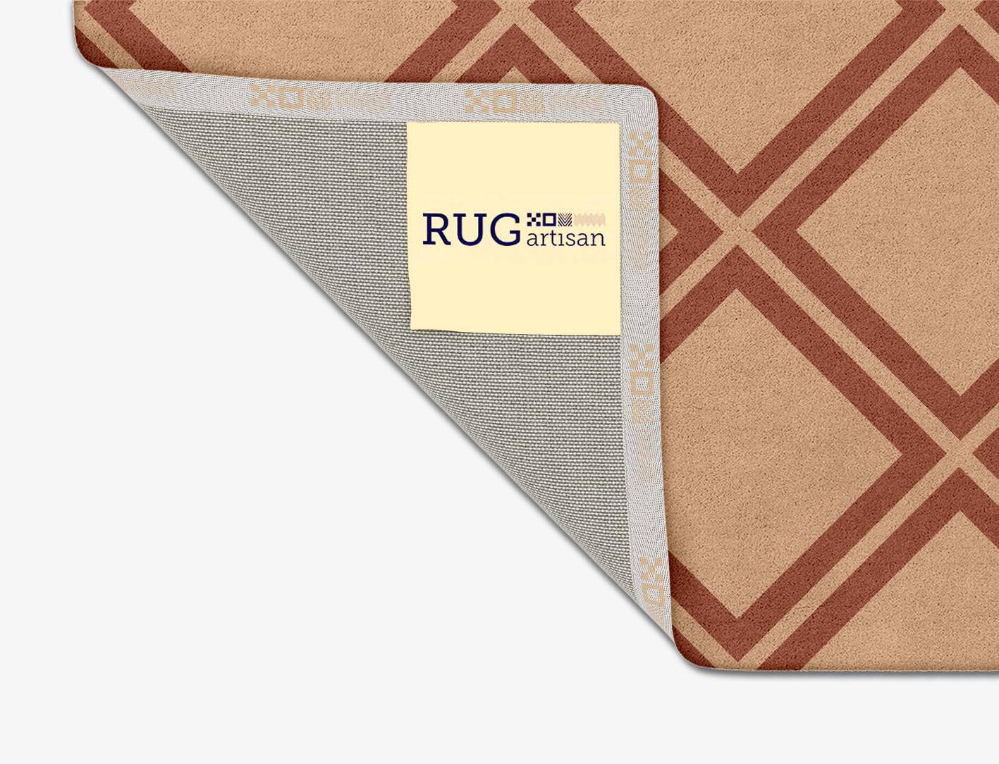 Garnet Modern Geometrics Square Hand Tufted Pure Wool Custom Rug by Rug Artisan