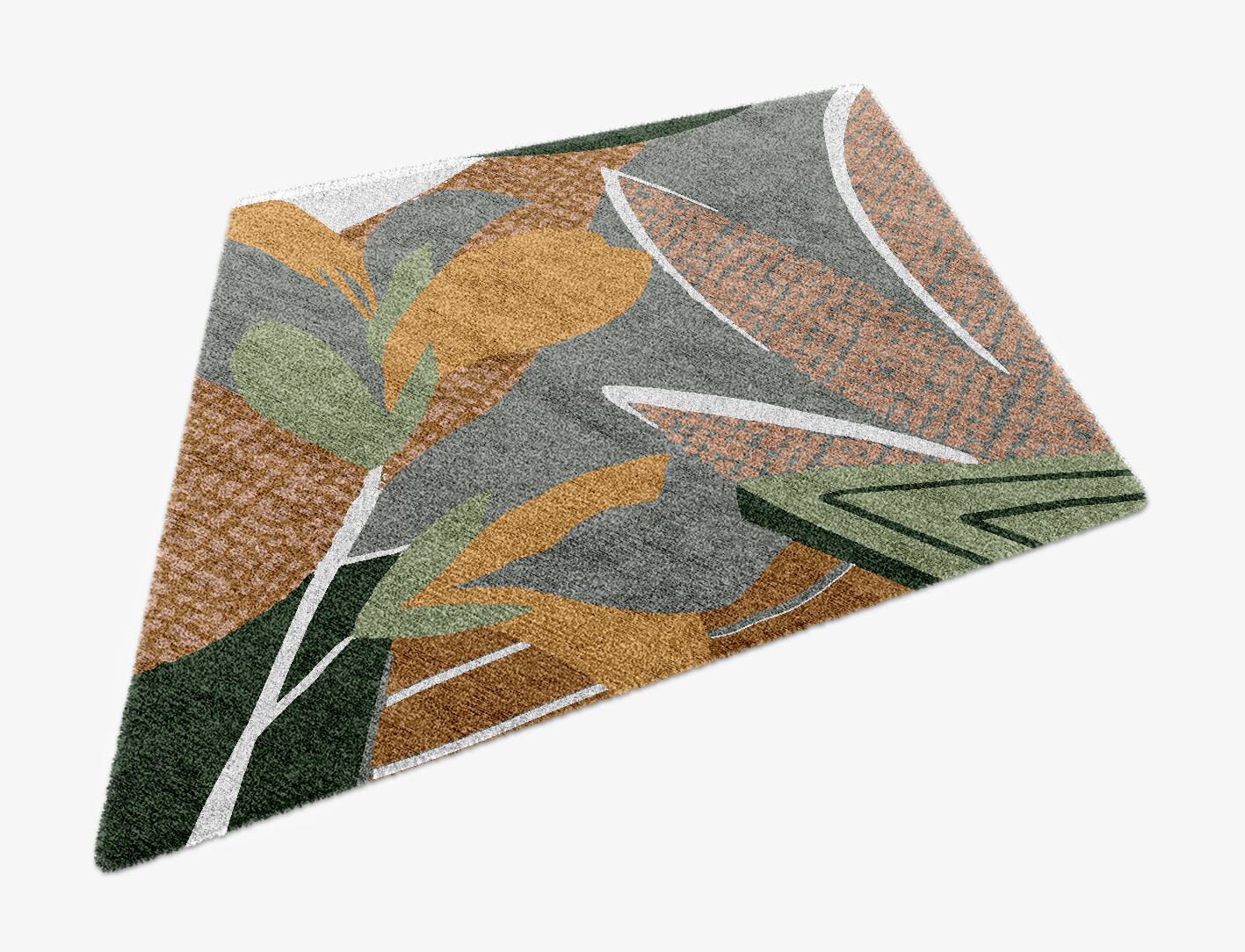 Garth Field of Flowers Diamond Hand Knotted Bamboo Silk Custom Rug by Rug Artisan