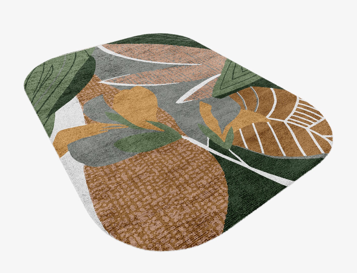 Garth Field of Flowers Oblong Hand Knotted Bamboo Silk Custom Rug by Rug Artisan