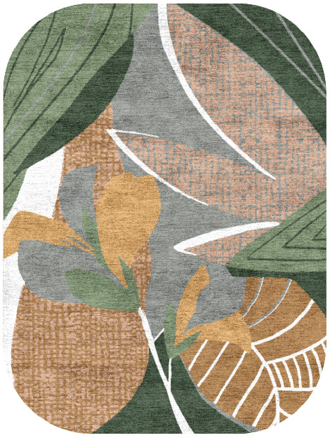 Garth Field of Flowers Oblong Hand Knotted Bamboo Silk Custom Rug by Rug Artisan