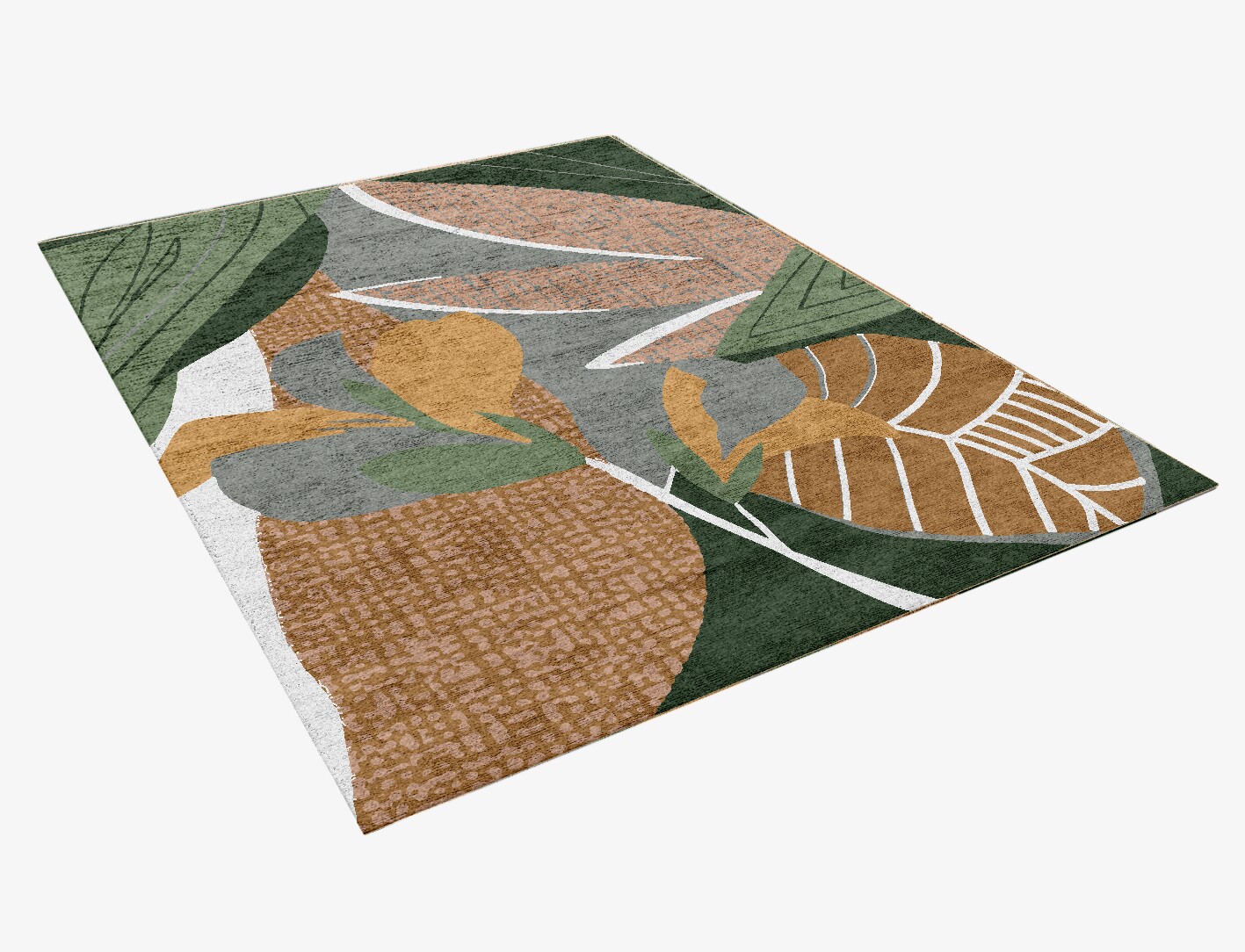 Garth Field of Flowers Rectangle Hand Knotted Bamboo Silk Custom Rug by Rug Artisan