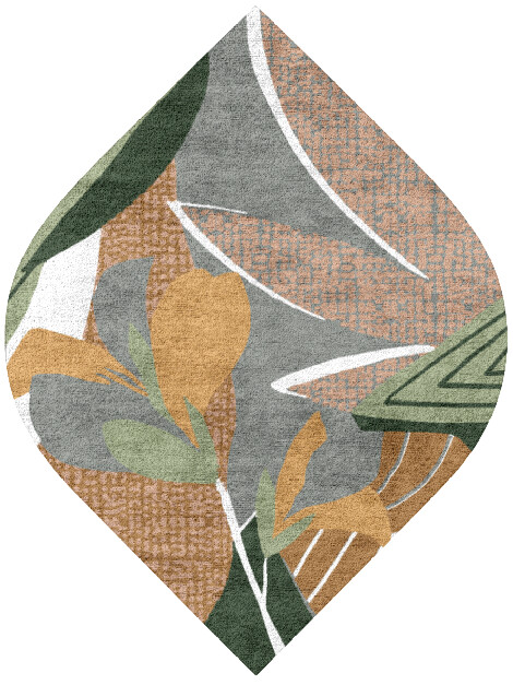 Garth Field of Flowers Ogee Hand Tufted Bamboo Silk Custom Rug by Rug Artisan