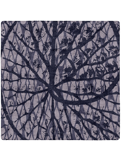 Genesis Abstract Square Hand Tufted Bamboo Silk Custom Rug by Rug Artisan