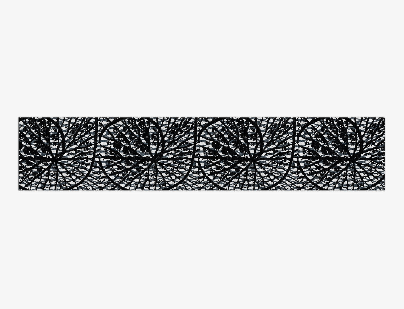 Genesis Fade Monochrome Runner Hand Knotted Bamboo Silk Custom Rug by Rug Artisan