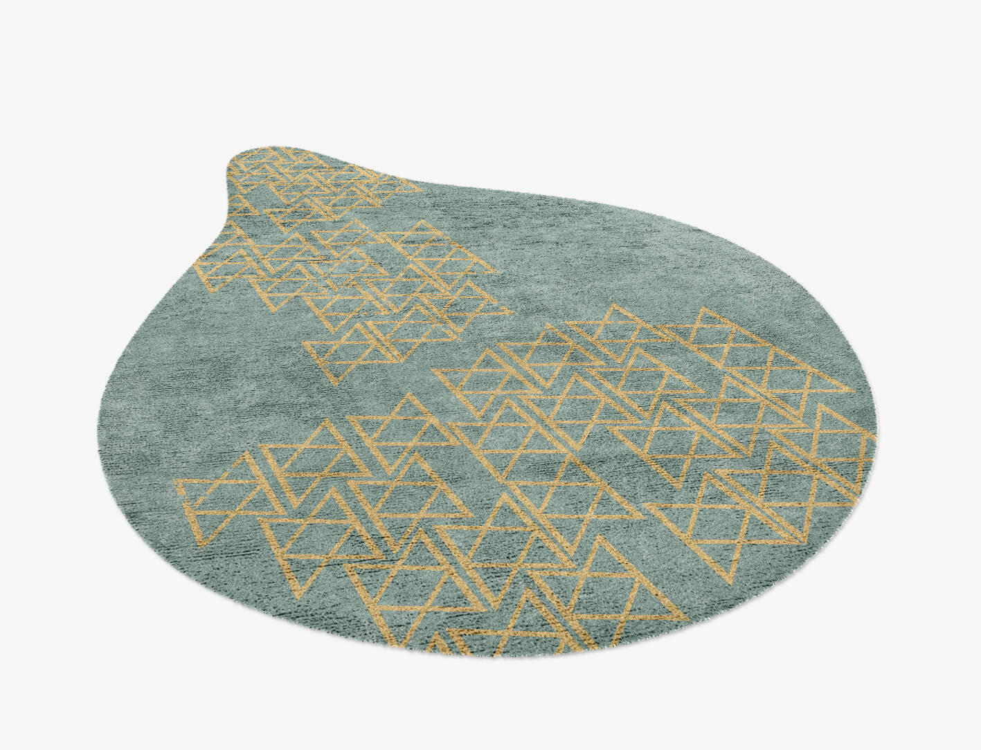 Gilda  Drop Hand Knotted Bamboo Silk Custom Rug by Rug Artisan