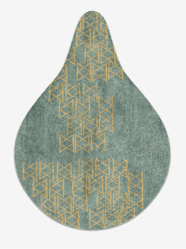 Gilda  Drop Hand Knotted Bamboo Silk Custom Rug by Rug Artisan